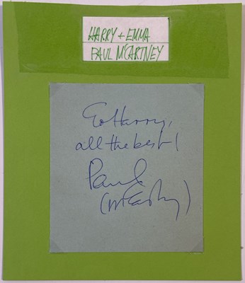 Lot 432 - THE BEATLES - PAUL MCCARTNEY AUTOGRAPH.