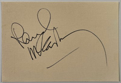 Lot 433 - THE BEATLES - PAUL MCCARTNEY AUTOGRAPH.