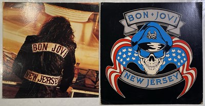 Lot 222 - BON JOVI - ORIGINAL PAIR OF 'NEW JERSEY' SHOP DISPLAY BOARDS.
