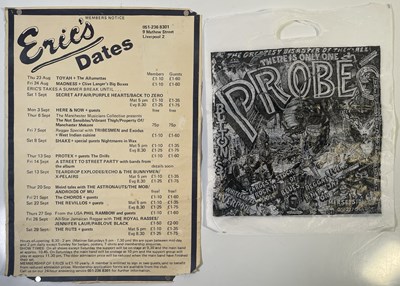 Lot 223 - LIVERPOOL MEMORABILIA - ORIGINAL ERIC'S LISTING POSTER.