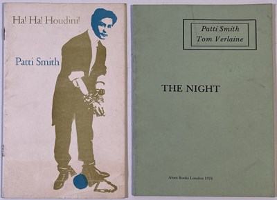 Lot 544 - PUNK INTEREST - RARE PATTI SMITH POETRY COLLECTIONS.