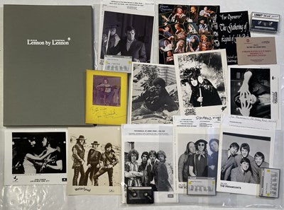 Lot 85 - ASSORTED MUSIC MEMORABILIA INC ABBEY ROAD PROMO CASSETTES / CYNTHIA LENNON PORTFOLIO..
