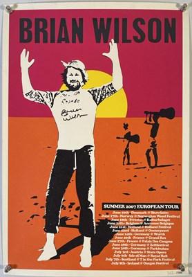 Lot 306 - THE BEACH BOYS INTEREST - BRIAN WILSON SIGNED 2007 SCREENPRINT POSTER.