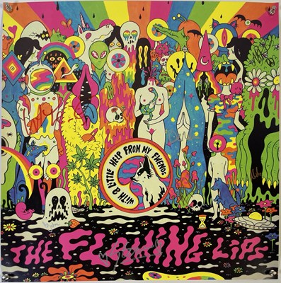 Lot 307 - THE FLAMING LIPS - SIGNED POSTER PRINT.