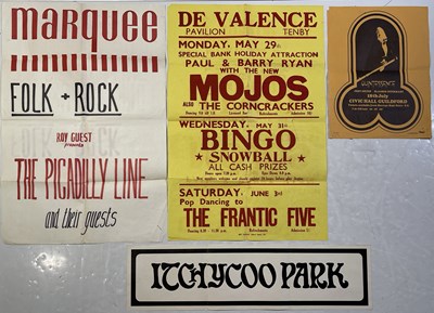 Lot 230 - ORIGINAL 1960/70S POSTERS INC MARQUEE CLUB / QUINTESSENCE / SMALL FACES ITCHYCOO.