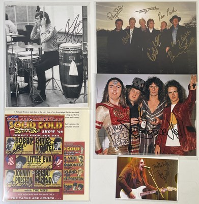 Lot 312 - CLASSIC ROCK / ROCK N ROLL SIGNED IMAGES INC CHARLIE WATTS.