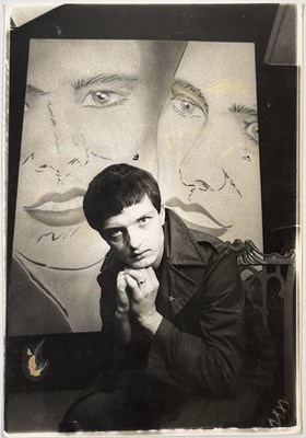 Lot 465 - JOY DIVISION - AN ORIGINAL KEVIN CUMMINS PHOTOGRAPH OF IAN CURTIS.