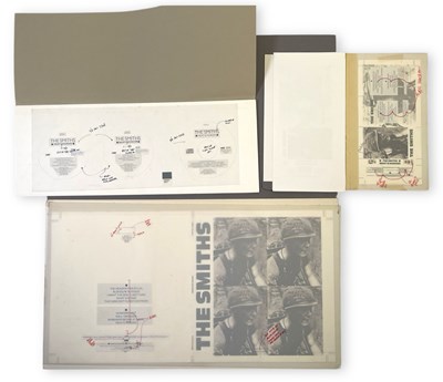 Lot 218 - THE SMITHS - ORIGINAL CONCEPT / PROOF ARTWORK FOR MEAT IS MURDER.
