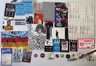 Lot 158 - CREATION RECORDS / OASIS - PASSES INC 1995 AFTER SHOW.