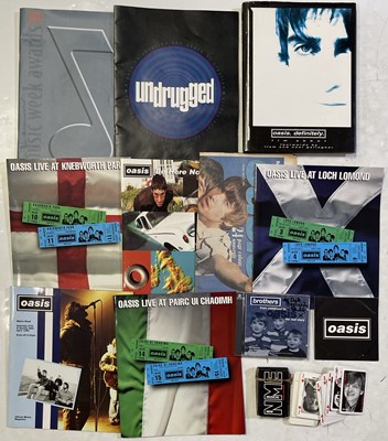 Lot 503 - OASIS - PROGRAMMES / MAGAZINE COLLECTION.