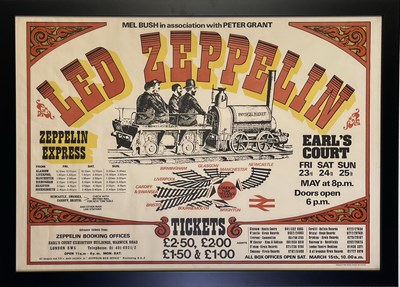 Lot 396 - LED ZEPPELIN EARL'S COURT 1975 POSTER.