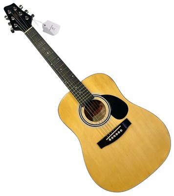 Lot 591 - FLEETWOOD MAC - PETER GREEN OWNED STAG ACOUSTIC GUITAR.