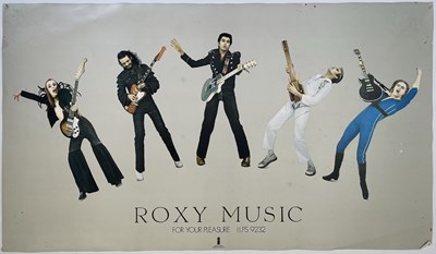 Lot 238 - ROXY MUSIC - ORIGINAL 'FOR YOUR PLEASURE' PROMO POSTER.