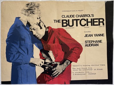 Lot 101 - CHABROL'S 'THE BUTCHER' (1970) - UK QUAD POSTER.