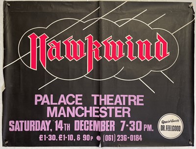 Lot 232 - HAWKWIND - ORIGINAL 1974 CONCERT POSTER.