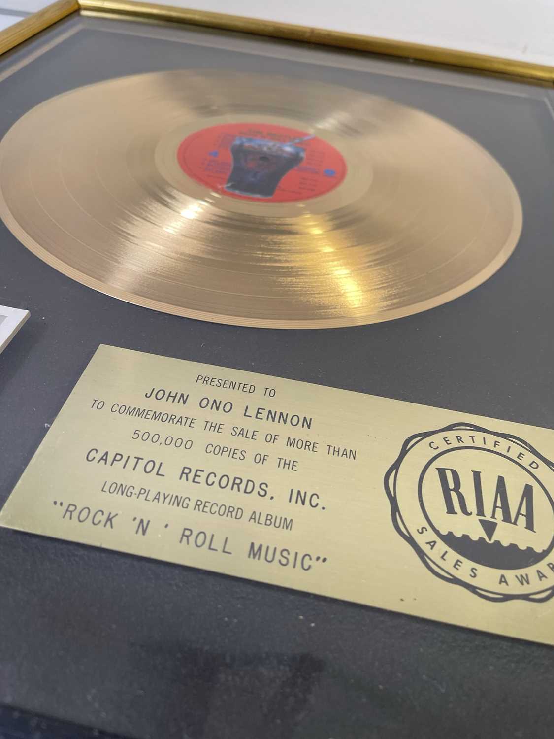 Lot 279 - THE BEATLES - RIAA GOLD DISC AWARD PRESENTED