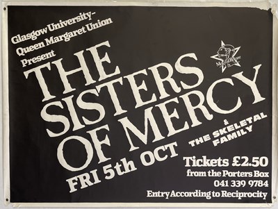 Lot 233 - SISTERS OF MERCY - 1984 CONCERT POSTER.