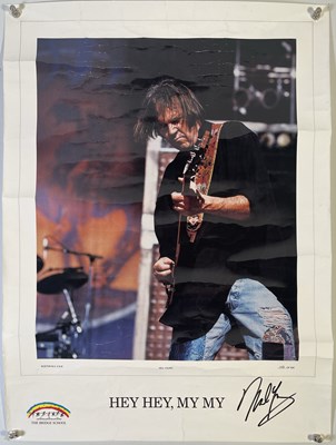 Lot 321 - NEIL YOUNG SIGNED POSTER.