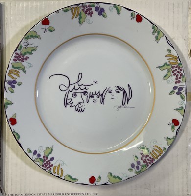 Lot 103 - THE BEATLES - JOHN LENNON LIMOGES PLATES.