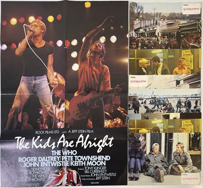 Lot 92 - THE WHO - GERMAN POSTER FOR 'KIDS ARE ALRIGHT' AND QUADROPHENIA FILM STILLS.