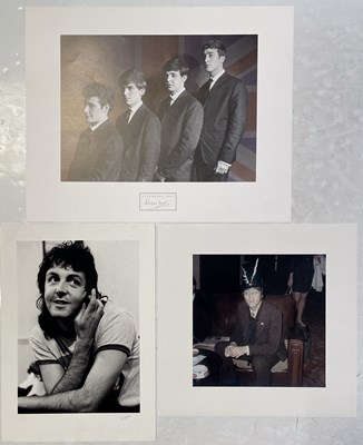 Lot 447 - THE BEATLES - PHOTO PRINTS/PETE BEST SIGNED.