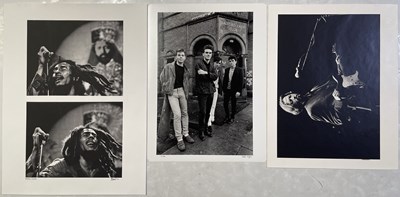 Lot 183 - SIGNED MUSIC PHOTOS - ADRIAN BOOT / IAN DICKSON - SMITHS / MARLEY / CLAPTON.