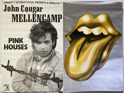 Lot 250 - MUSIC POSTER COLLECTION INC U2 / CHARLATANS / ROLLING STONES.