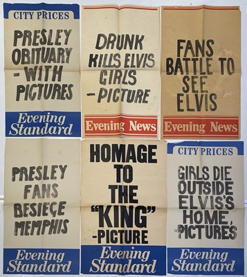 Lot 385 - ELVIS PRESLEY NEWSPAPER BILLBOARD POSTERS