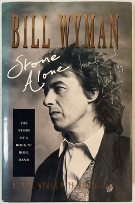 Lot 411 - THE ROLLING STONES - BILL WYMAN SIGNED AUTOBIOGRAPHY.