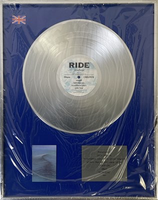 Lot 364 - CREATION RECORDS - RIDE - NOWHERE PRESENTATION AWARD.