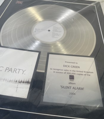 Lot 371 - WICHITA - BLOC PARTY SILENT ALARM PRESENTATION AWARD.