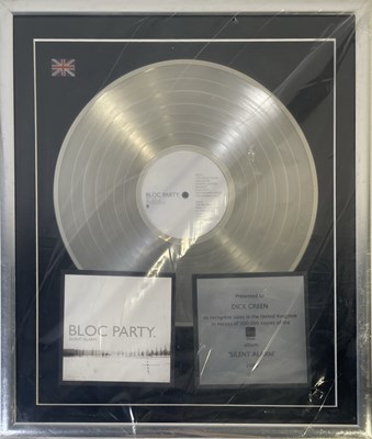 Lot 371 - WICHITA - BLOC PARTY SILENT ALARM PRESENTATION AWARD.