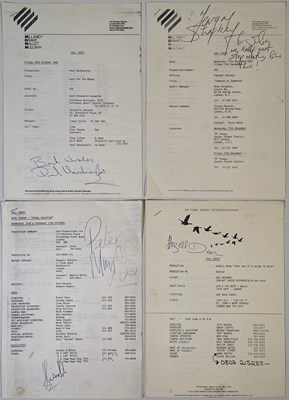 Lot 332 - AUTOGRAPHED CALL SHEETS INC HAZELL DEAN / FERGAL SHARKEY.