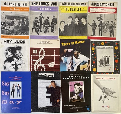 Lot 448 - THE BEATLES AND RELATED - SHEET MUSIC COLLECTION.