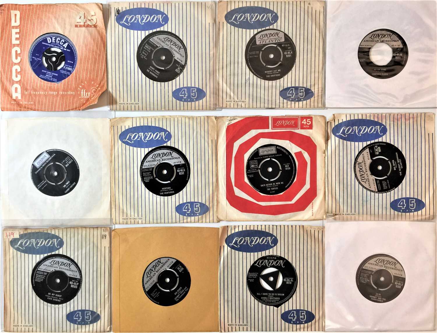 Lot 1198 - 60s LONDON & DECCA 7" COLLECTION