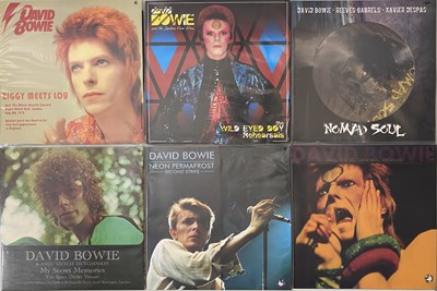 Lot 770 - DAVID BOWIE - PRIVATE/ MODERN ISSUE COLOURED/ PIC DISC LP PACK