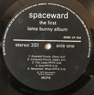 Lot 7 - THE FIRST LAME BUNNY ALBUM (SPACEWARD STUDIOS LP EDEN LP 53)