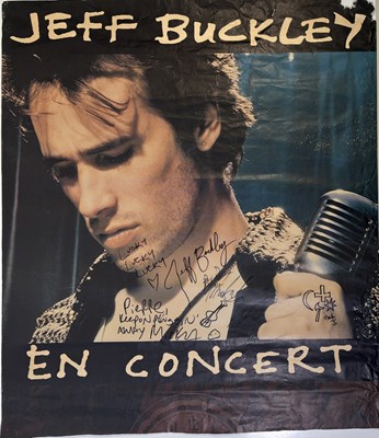 Lot 597 - JEFF BUCKLEY - FULLY SIGNED ORIGINAL CONCERT POSTER.