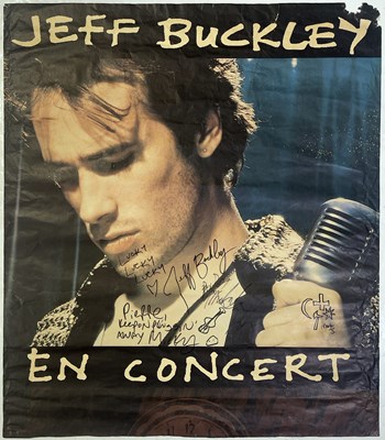 Lot 597 - JEFF BUCKLEY - FULLY SIGNED ORIGINAL CONCERT POSTER.