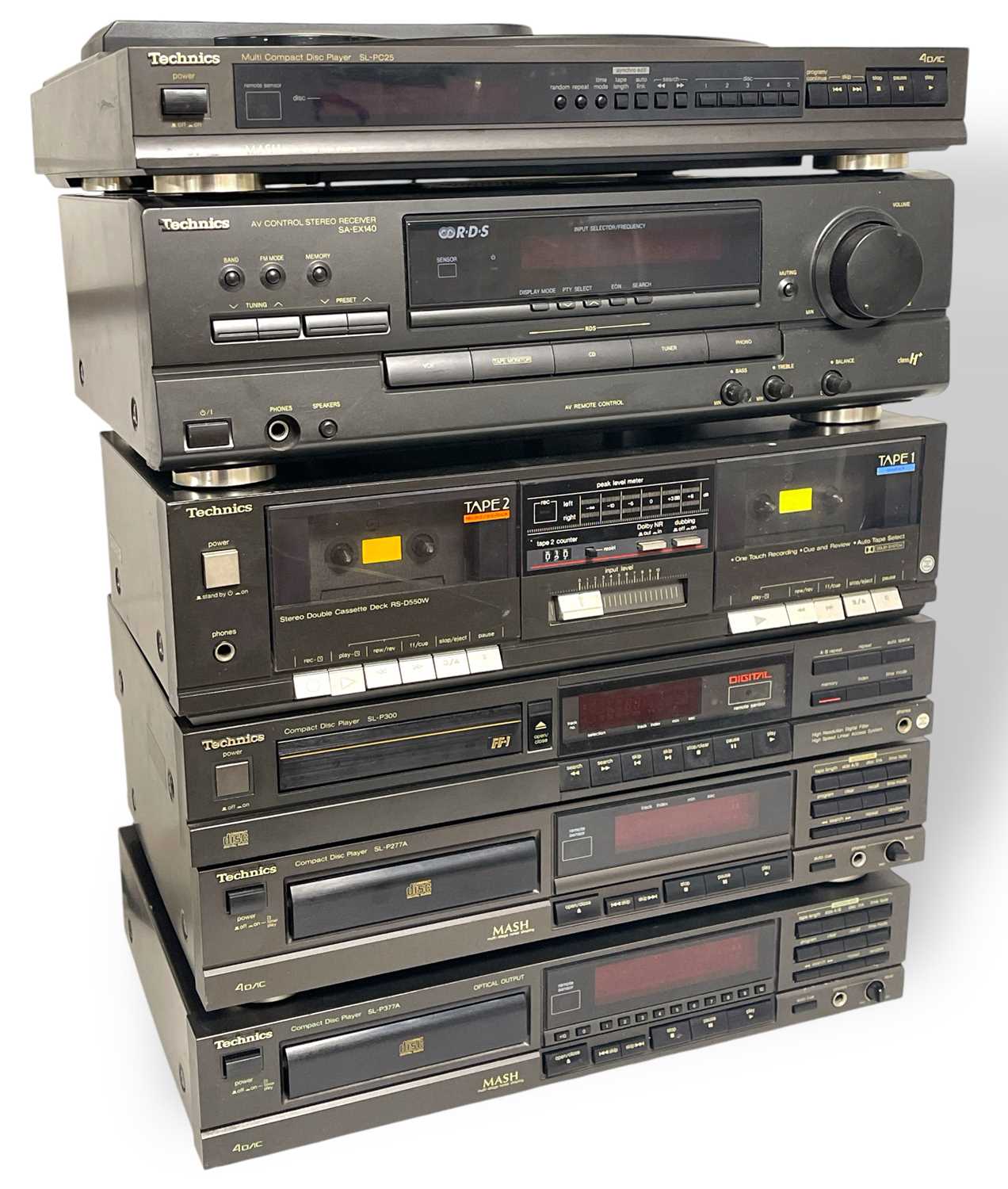 Technica Stack Lot 42 - TECHNICS HI-FI EQUIPMENT STACK