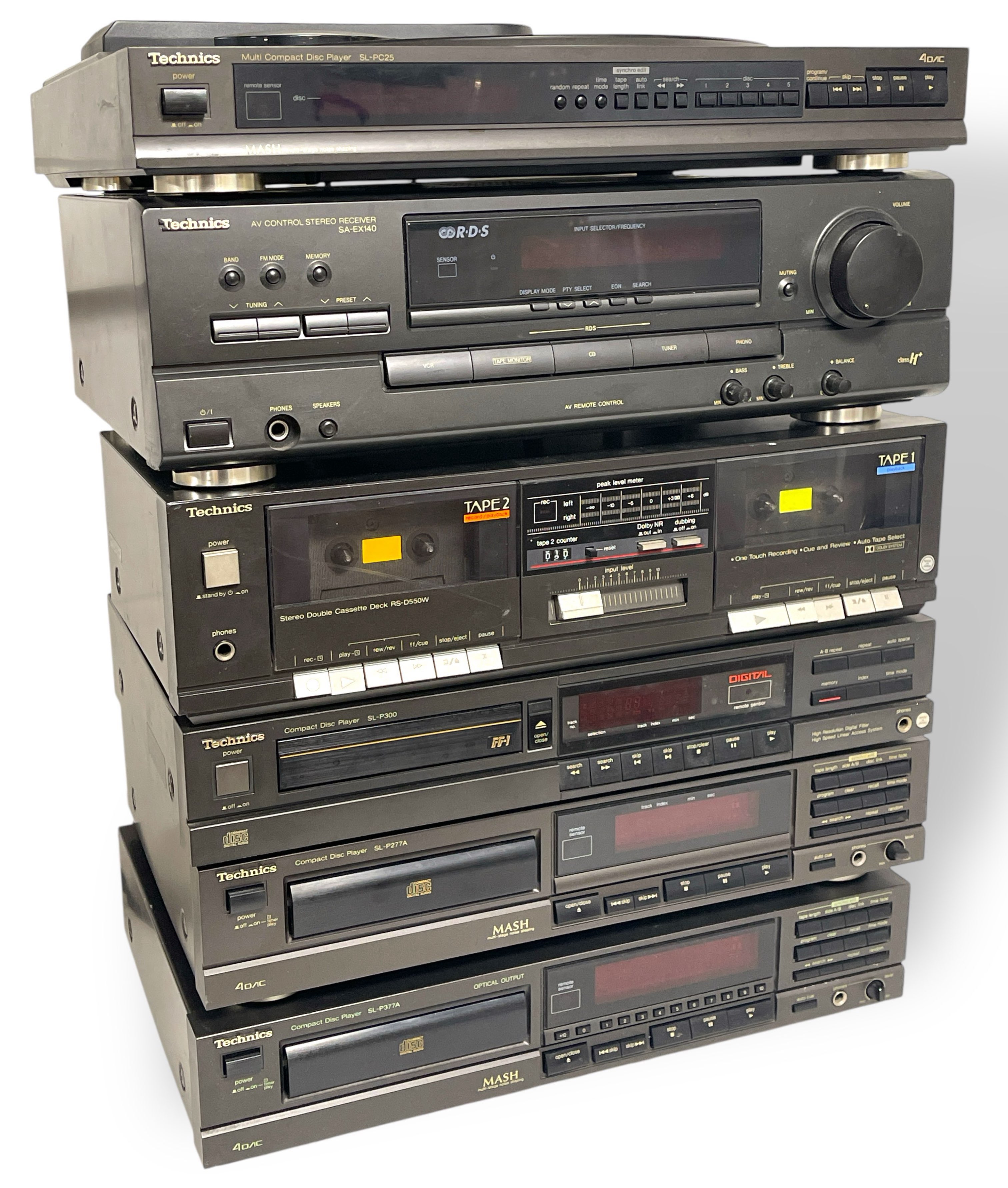Technics Stack Lot 42 - TECHNICS HI-FI EQUIPMENT STACK