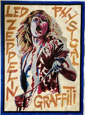 Lot 398 - LED ZEPPELIN HAND PAINTED POSTER.