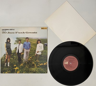 Lot 949 - THROBBING GRISTLE - 20 JAZZ FUNK GREATS LP (UK ORIGINAL W/ POSTER - IR0008)