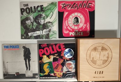 Lot 977 - THE POLICE - 7" PACK (INC WOODEN BOX SET)