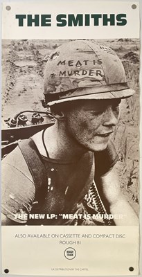 Lot 525 - THE SMITHS - ORIGINAL PROMOTIONAL POSTER FOR 'MEAT IS MURDER'.
