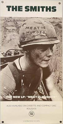 Lot 461 - THE SMITHS - ORIGINAL PROMOTIONAL POSTER FOR 'MEAT IS MURDER'.
