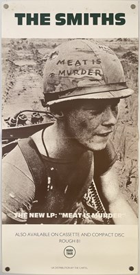 Lot 462 - THE SMITHS - ORIGINAL PROMOTIONAL POSTER FOR 'MEAT IS MURDER'.