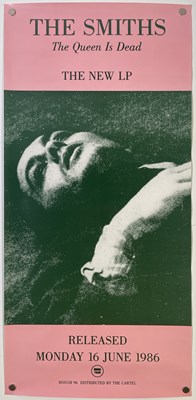 Lot 526 - THE SMITHS - ORIGINAL ROUGH TRADE PROMO POSTER FOR 'THE QUEEN IS DEAD'.