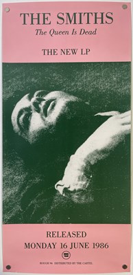 Lot 464 - THE SMITHS - ORIGINAL ROUGH TRADE PROMO POSTER FOR 'THE QUEEN IS DEAD'.