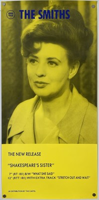 Lot 473 - THE SMITHS - SHAKESPEARE'S SISTER ORIGINAL PROMOTIONAL POSTER.
